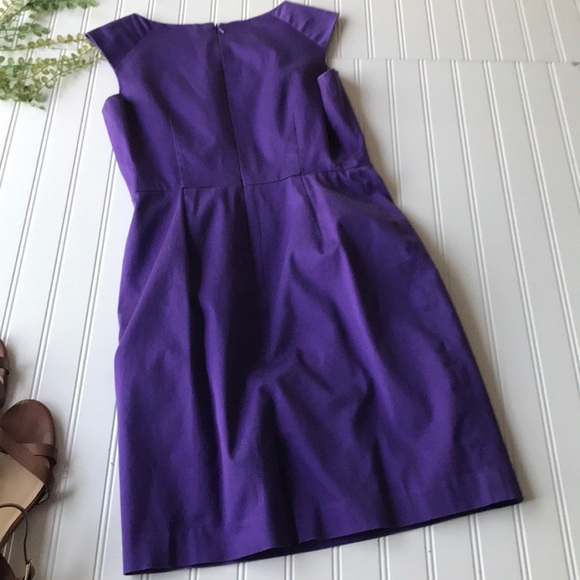 Calvin Klein sheath dress purple sleeveless petite - Picture 6 of 8